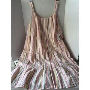 Gymboree Girls Mommy And Me Striped Tiered Dress -Fairytale Forest Size XL $75